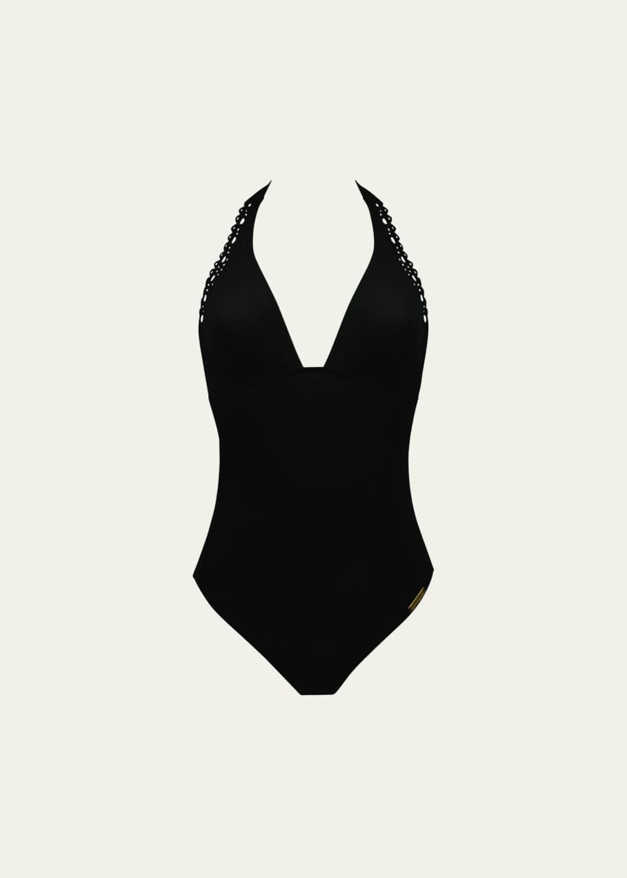 Lise Charmel Ajourage Couture Halter One-Piece Swimsuit - Bergdorf Goodman