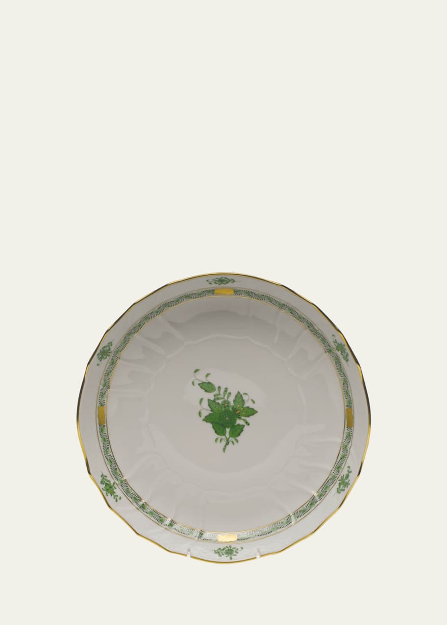 Image 1 of 1: Chinese Bouquet Green Open Vegetable Bowl