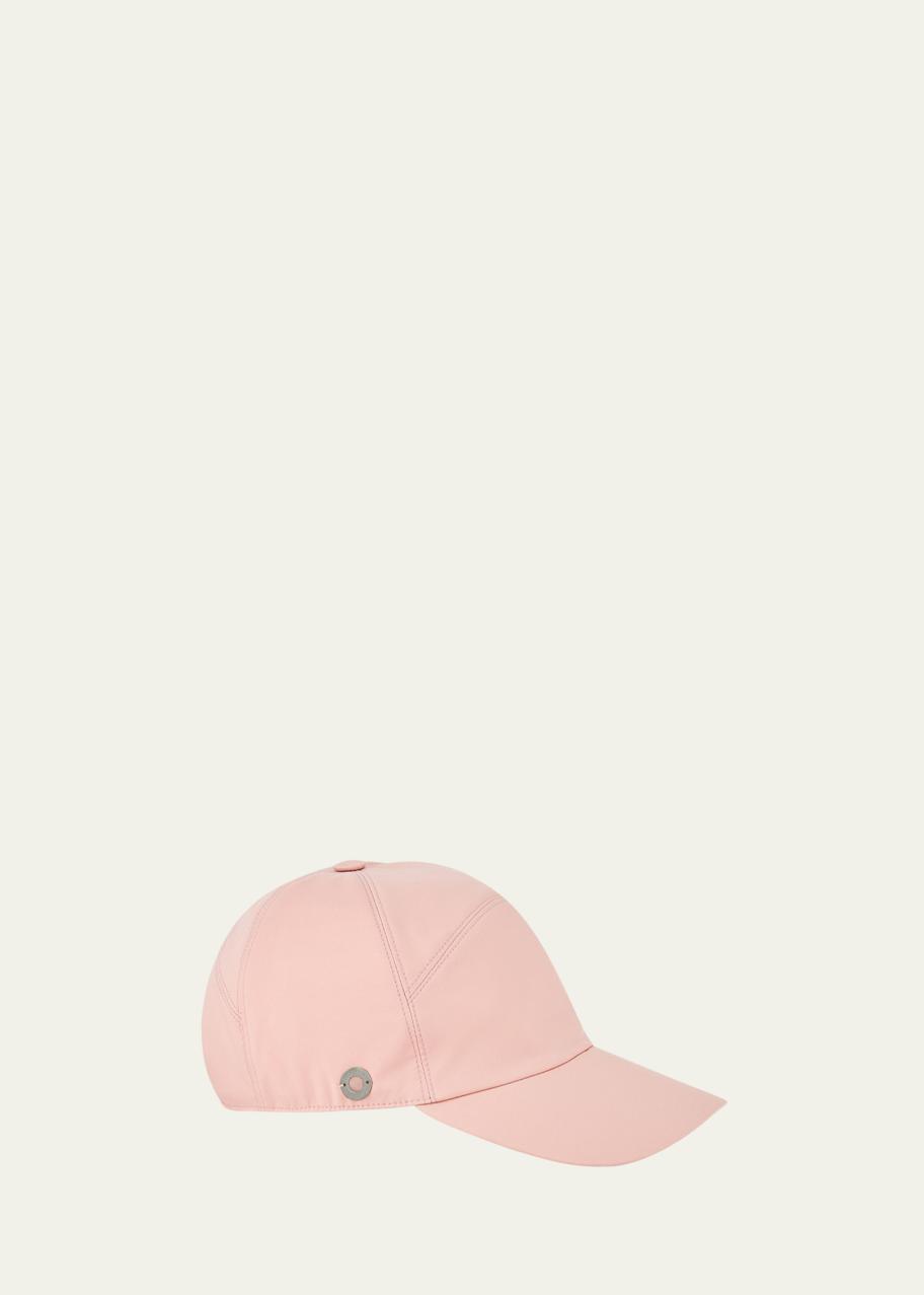 Loro Piana Pale Pink Logo Storm System Baseball Cap Size Small Loro Piana Microfibre Storm System Baby Pink Baseball Cap | main image 3
