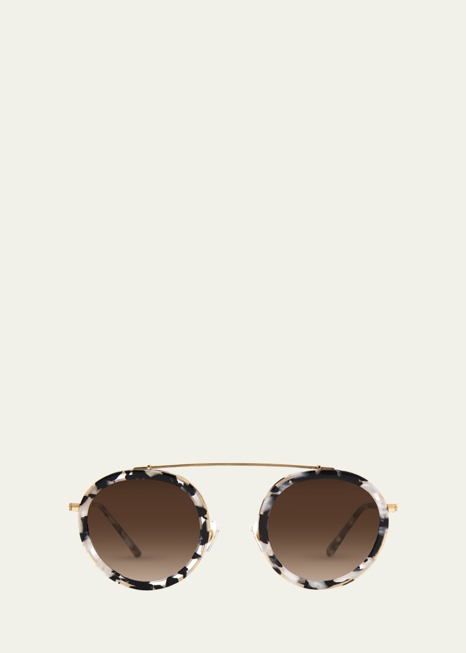 KREWE Conti Gradient Aviator Sunglasses Bergdorf Goodman