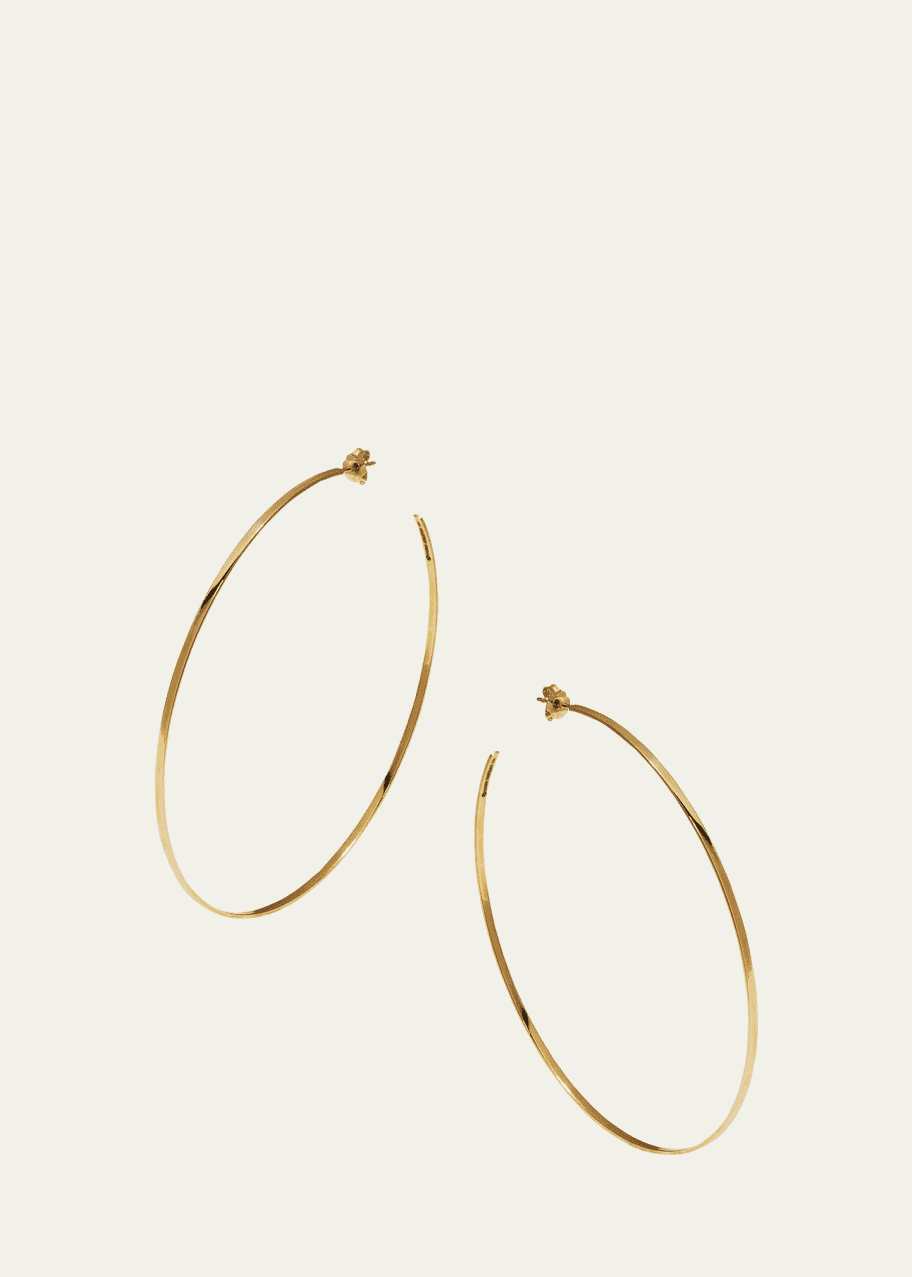Image 1 of 1: 14k Gold Mega Lana Hoop Earrings