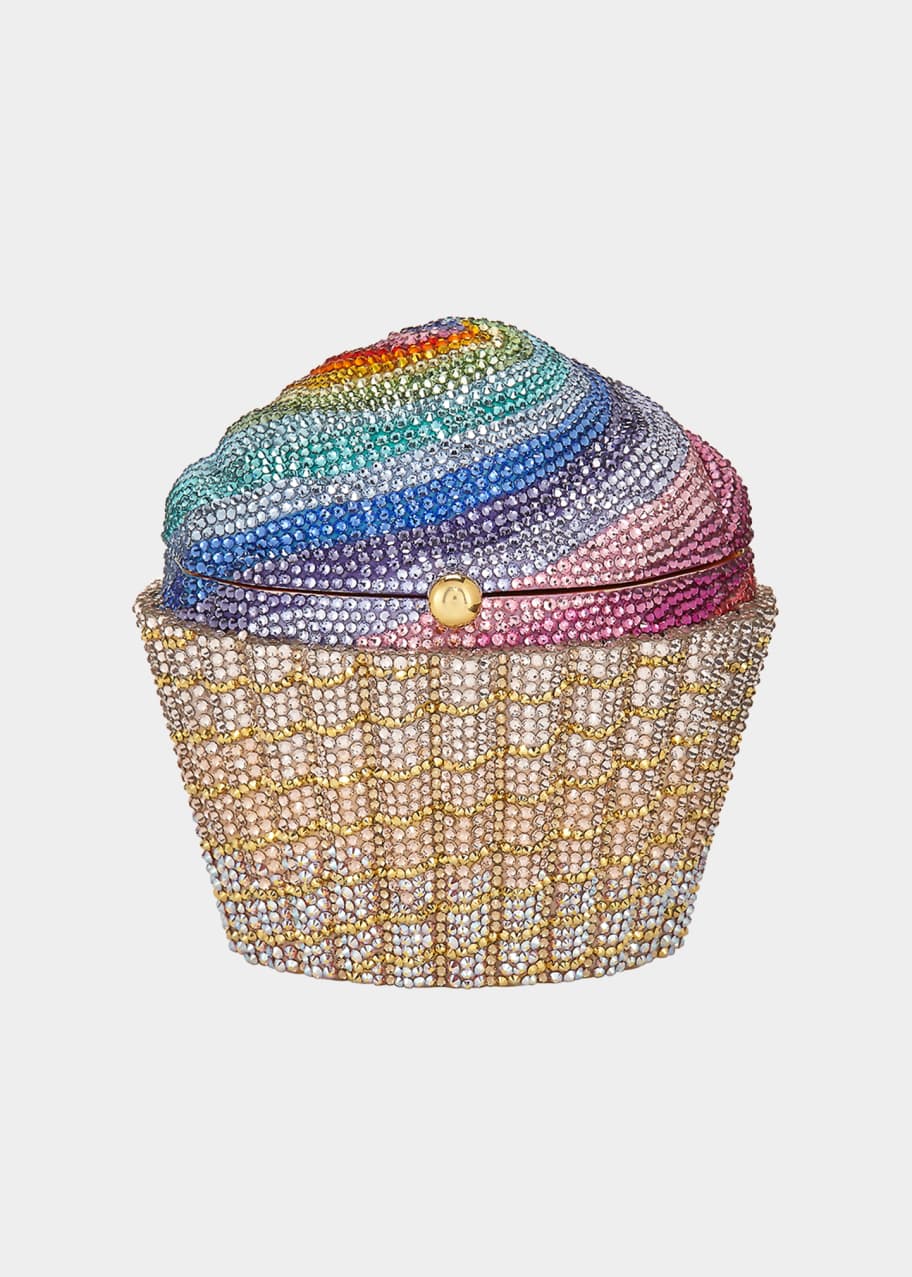 Judith Leiber Couture Cupcake Rainbow Clutch Bag, Multicolor