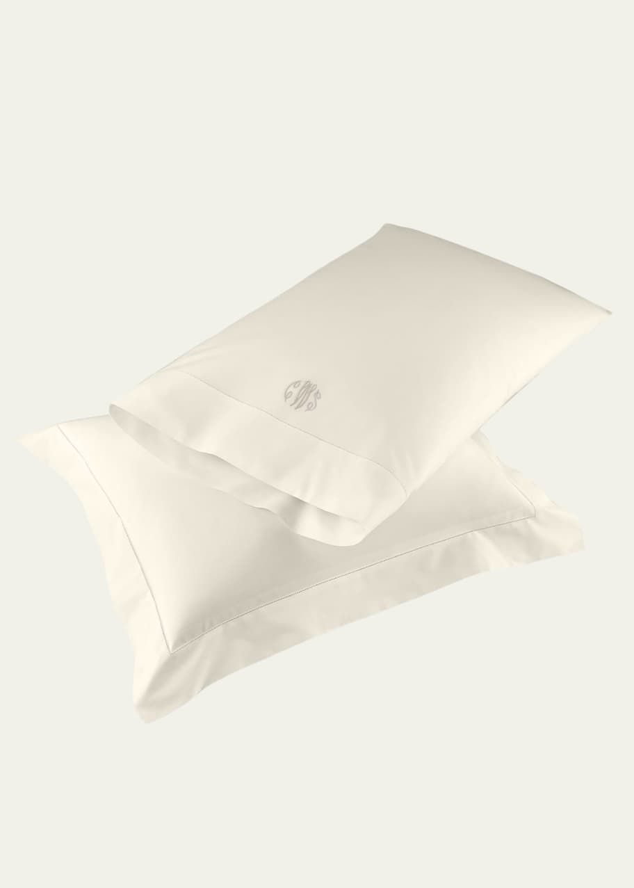 Image 1 of 1: Positano Hemstitch Pillowcases, STANDARD CASE