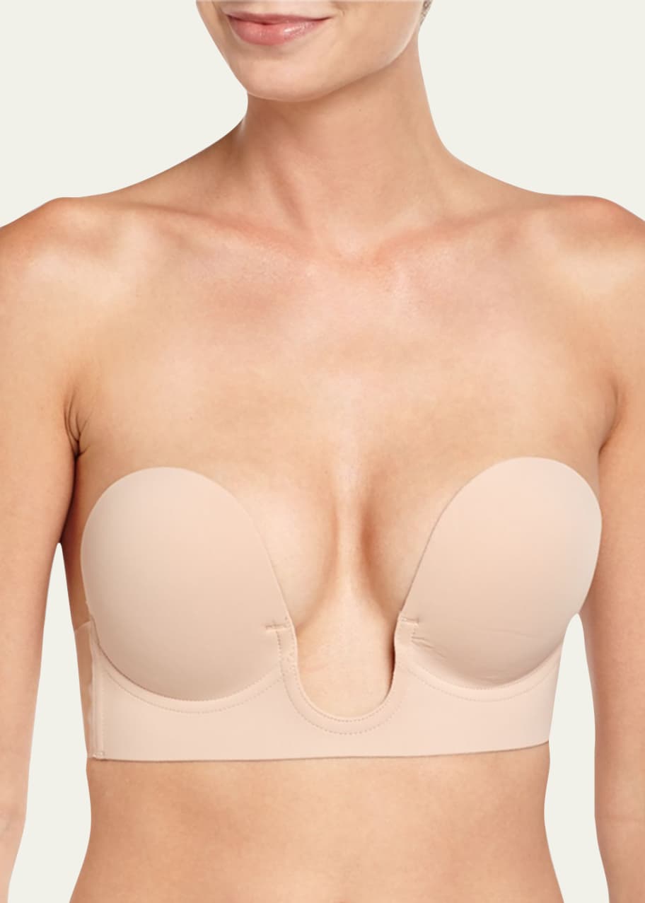 Voluptuous U Plunge Backless Strapless Self Adhesive Bra, 47% OFF