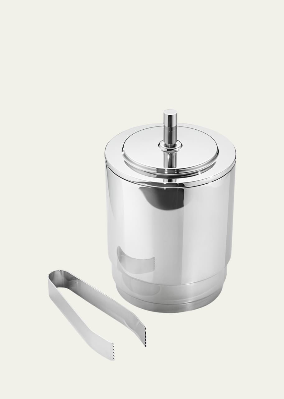 Image 1 of 1: Manhattan Ice Bucket w/ Tongs