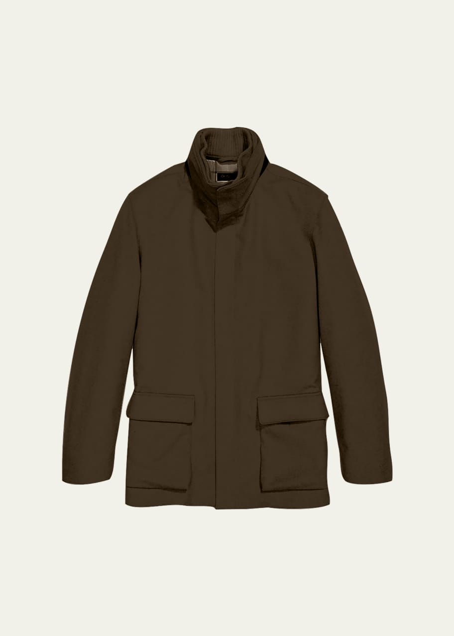 Image 1 of 1: Winter Voyager Cashmere Storm System Coat