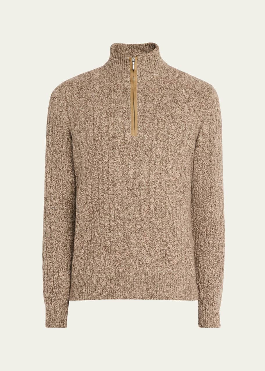 Image 1 of 1: Cashmere Cable-Knit Sweater