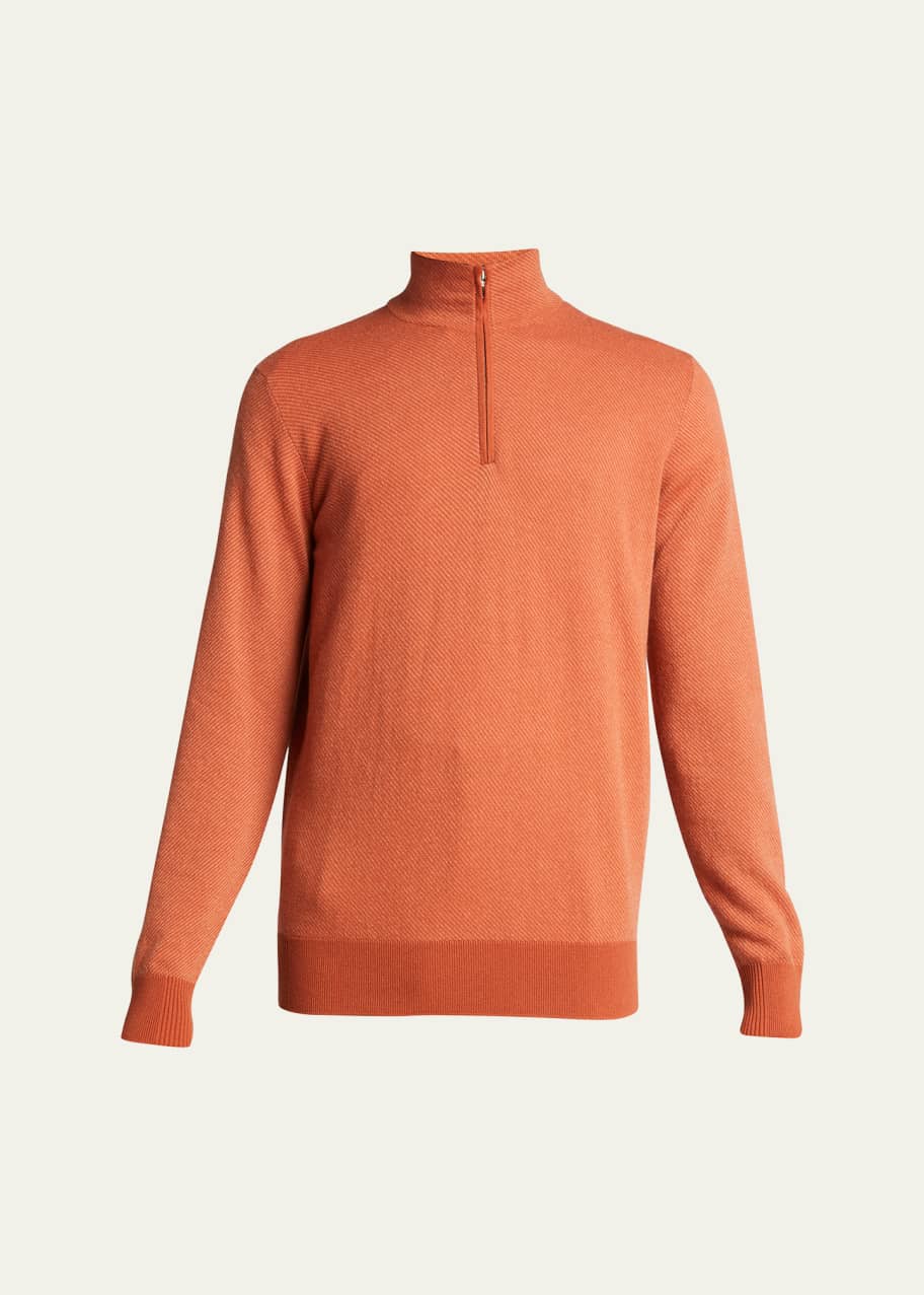 Loro Piana Men's Roadster 1/4Zip Cashmere Sweater Bergdorf Goodman