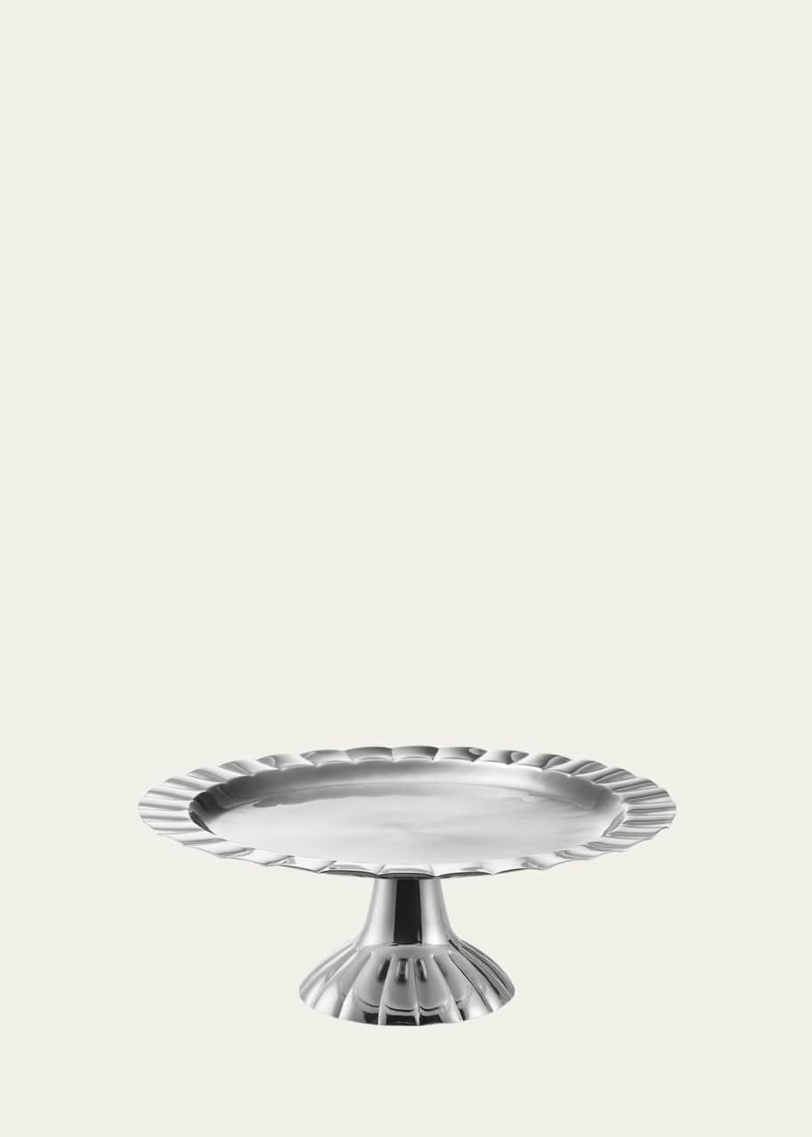 Image 1 of 1: Silhouette Scalloped Cake Stand