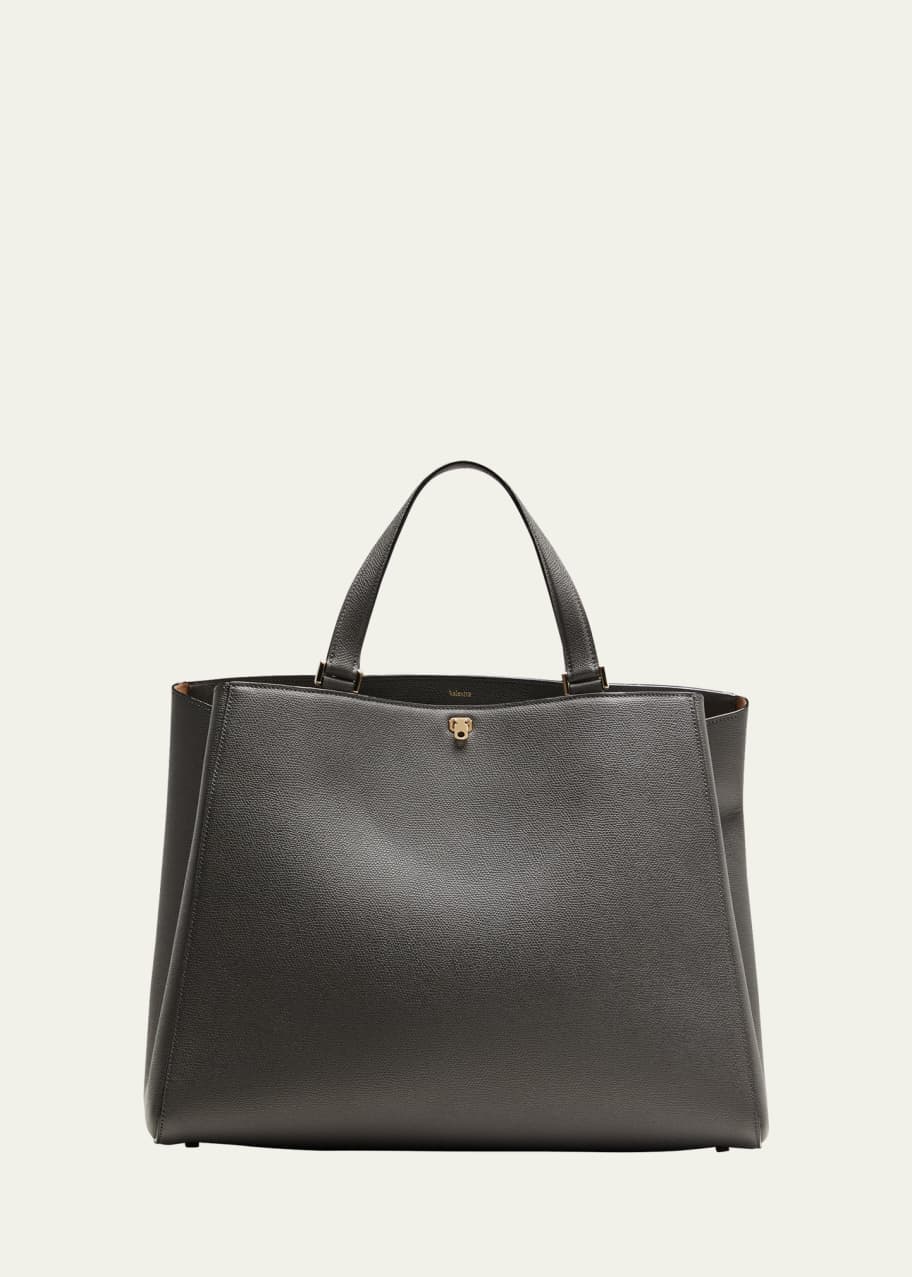 Totes bags Valextra - Brera S bicolour leather tote bag - V5U92286NWOC