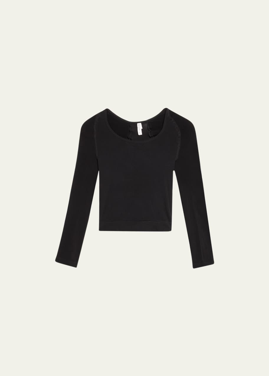 Spanx Arm Tights Solid Layering Crop Top Bergdorf Goodman