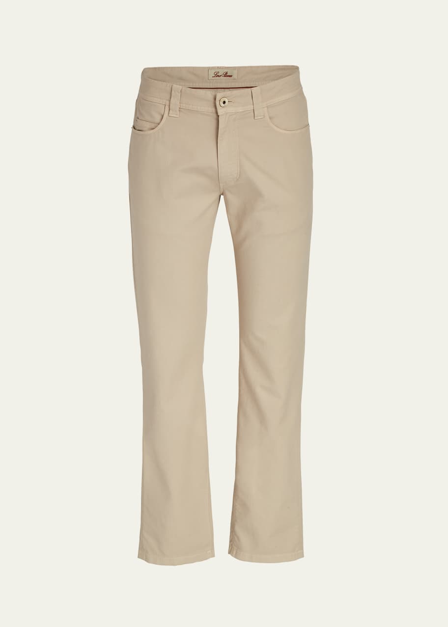 Image 1 of 1: Men's 5-Pocket Stretch-Cotton Pants