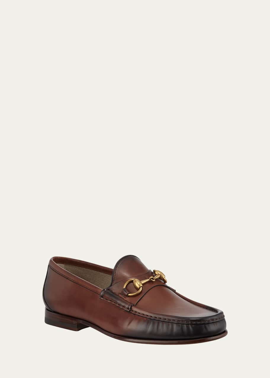 Gucci Men's Horsebit 1953 Leather Loafers Bergdorf Goodman