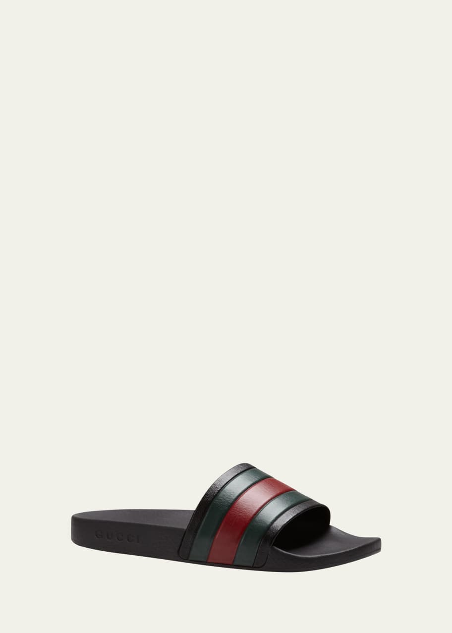 Men's gucci pursuit slides clearance