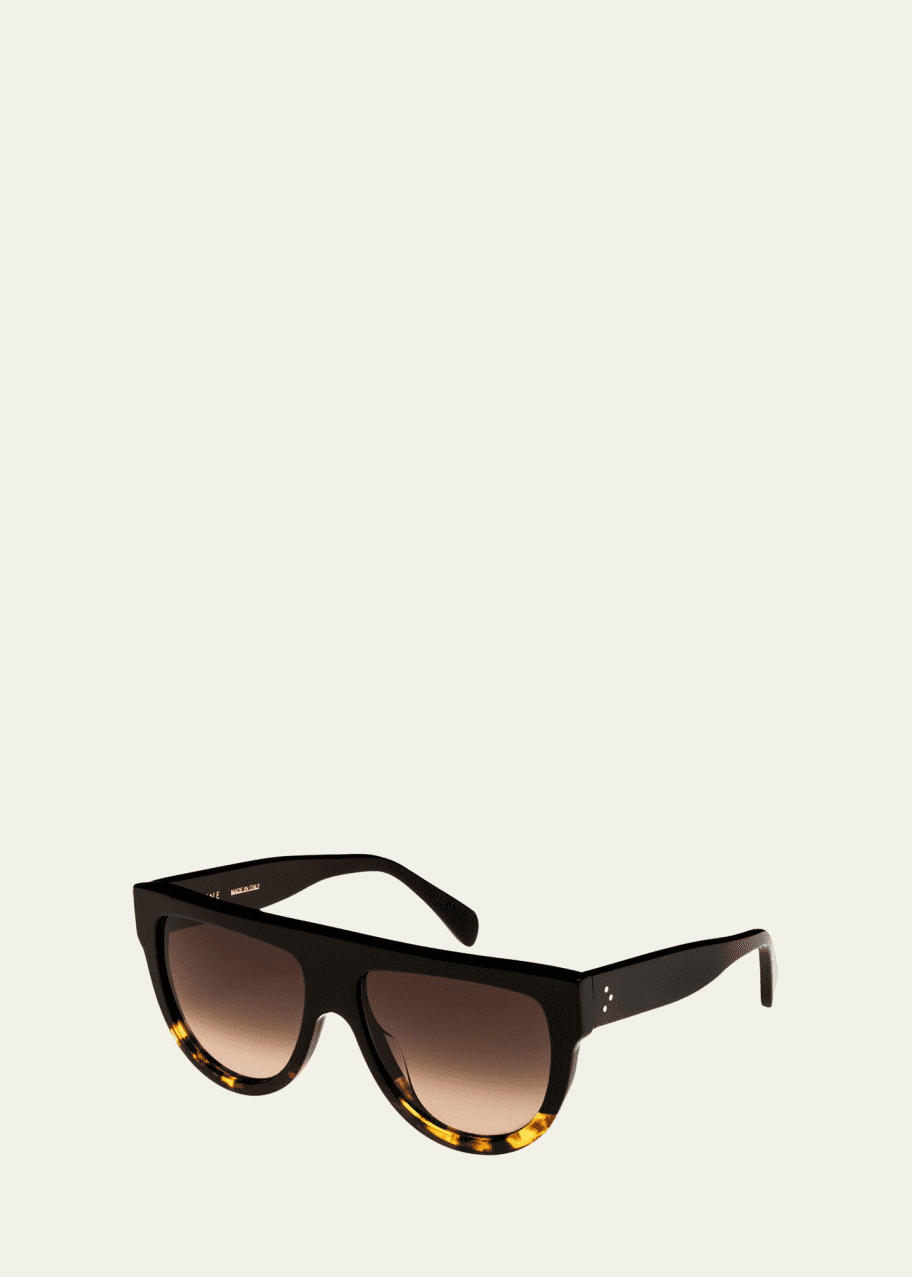 Celine two tone store flat top sunglasses