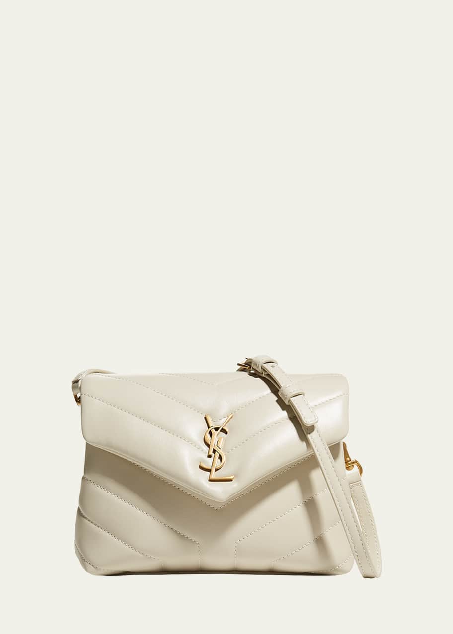 Saint Laurent Loulou Toy YSL Matelasse Calfskin Envelope Crossbody Bag