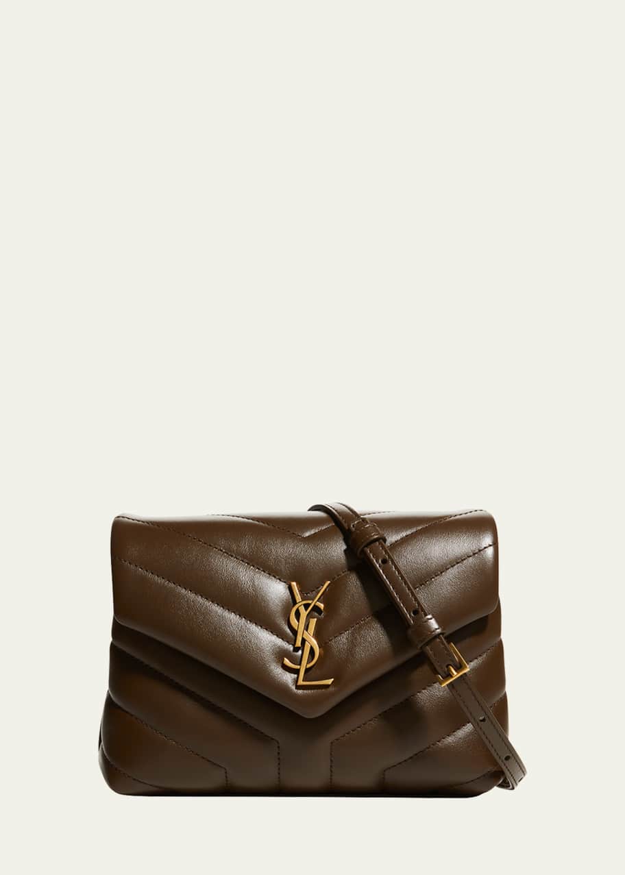 Saint Laurent Loulou Toy YSL Matelasse Calfskin Envelope Crossbody Bag