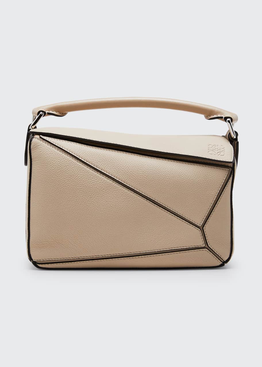 Image 1 of 1: Puzzle Small Grained Satchel Bag