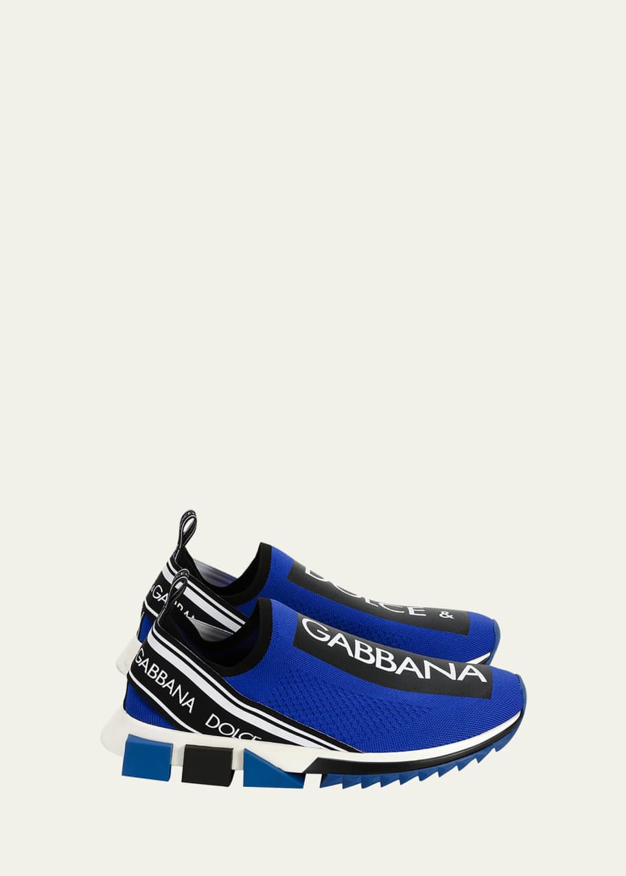 Image 1 of 1: Men's Sorrento Logo-Stripe Sock Sneakers