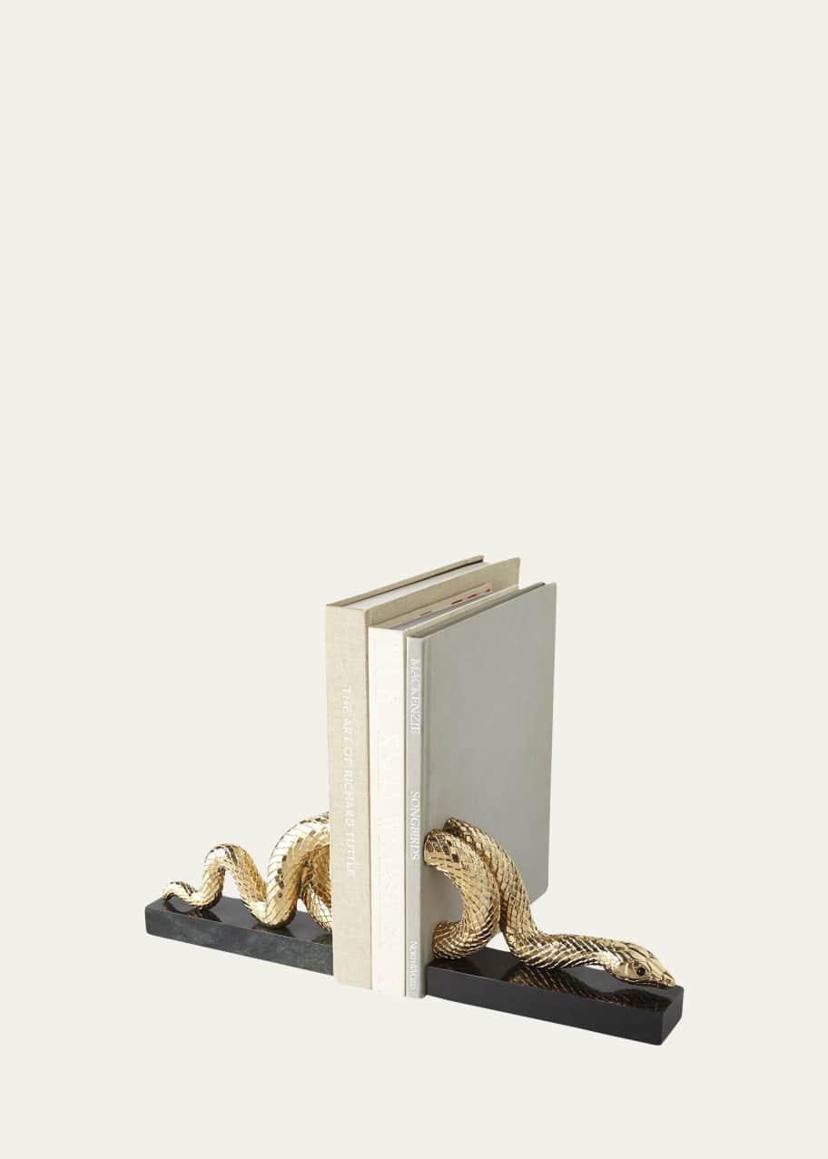 Image 1 of 1: Snake Bookend Set