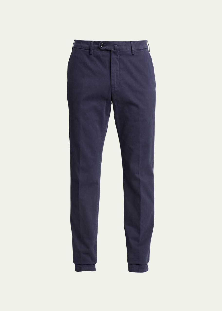 Image 1 of 1: Men's Flat-Front Slim-Fit Pants