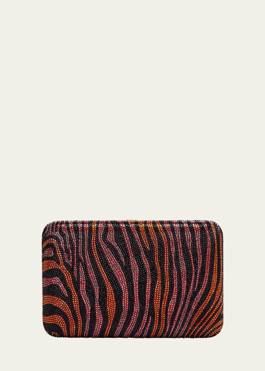 Image 1 of 1: Seamless Zebra Crystal Clutch Bag