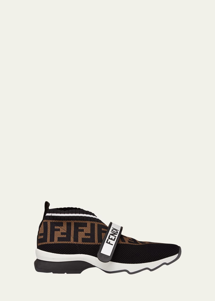 Fendi Rockoko FF Knit Sneakers - Bergdorf Goodman