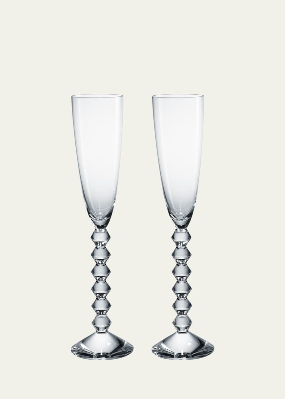 Baccarat Two Vega Flutissimo Champagne Flutes, Clear Bergdorf Goodman