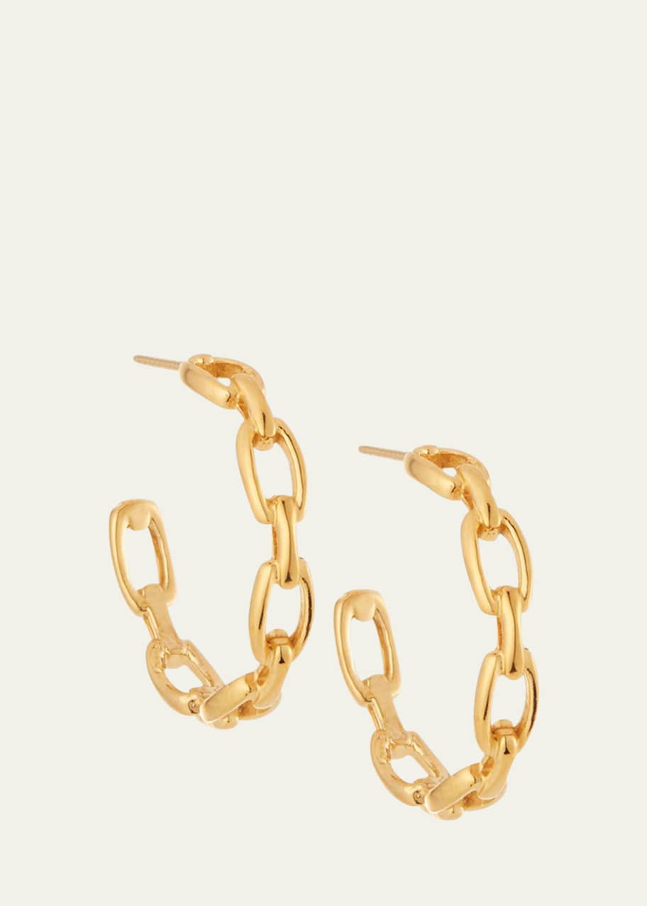 Carmine Small Link Hoop Earrings