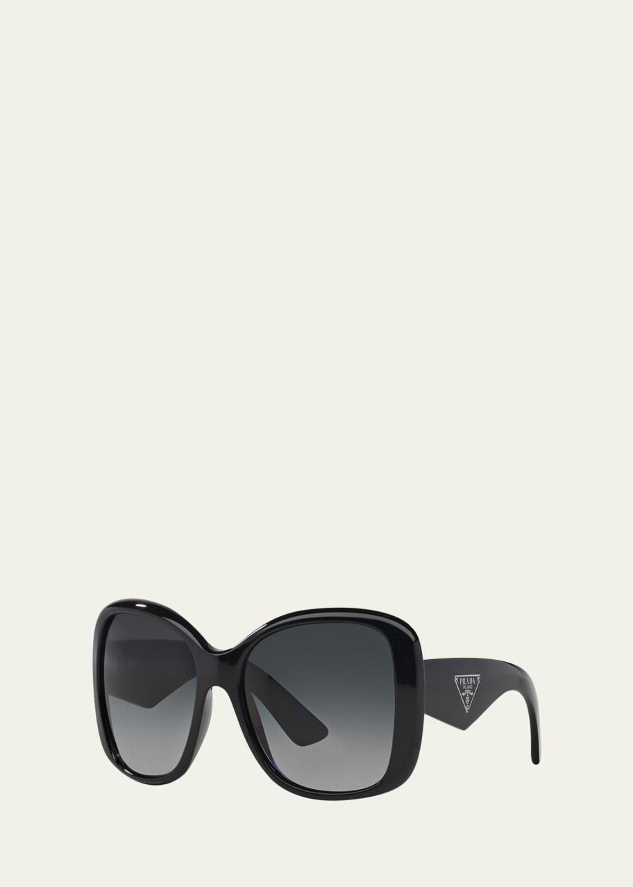 Prada Heritage Logo Square Sunglasses - Bergdorf Goodman display picture 3