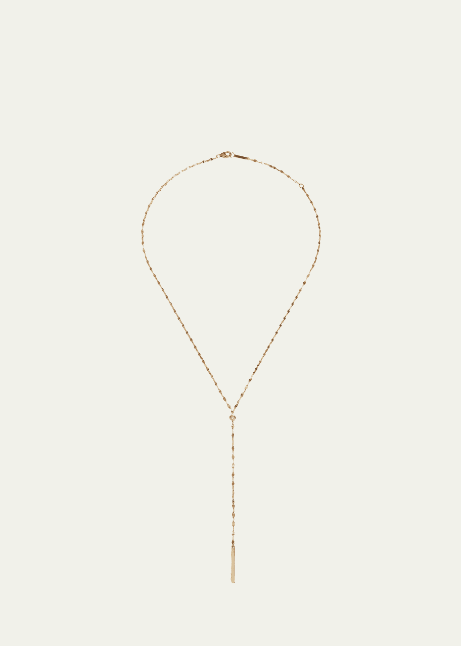 Image 1 of 1: 14k Gold Marquise Diamond Y-Drop Necklace