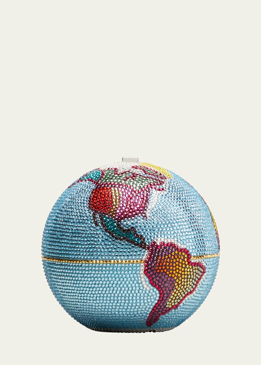 New Sphere Globe Crystal Clutch Bag