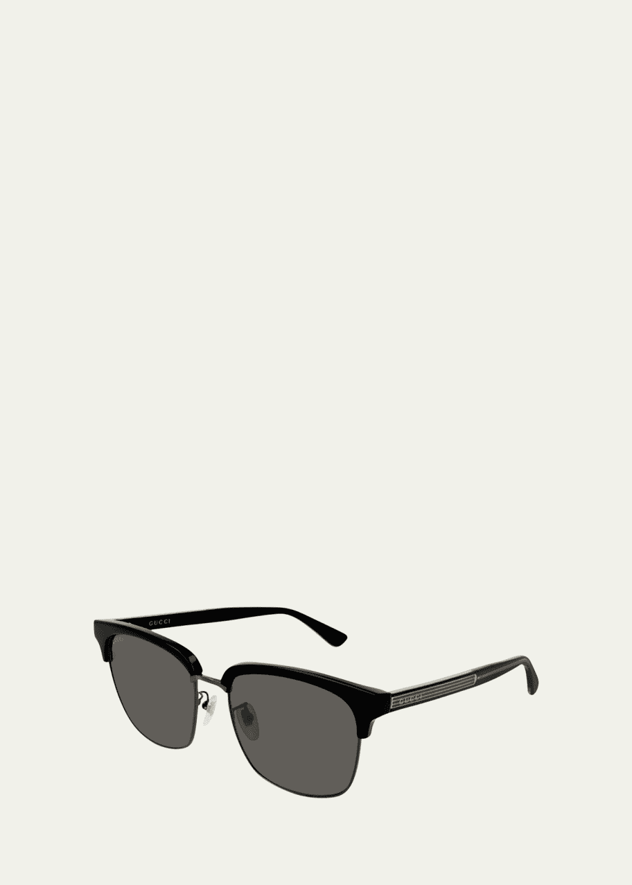 Gucci Men s GG0382S001M Half Rim Sunglasses Bergdorf Goodman