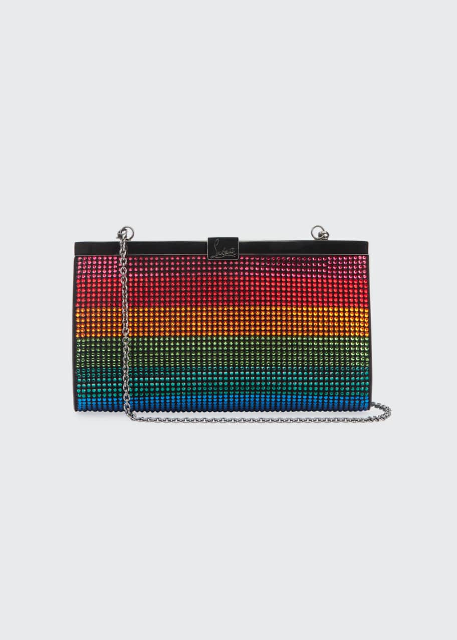 Christian louboutin shop rainbow clutch