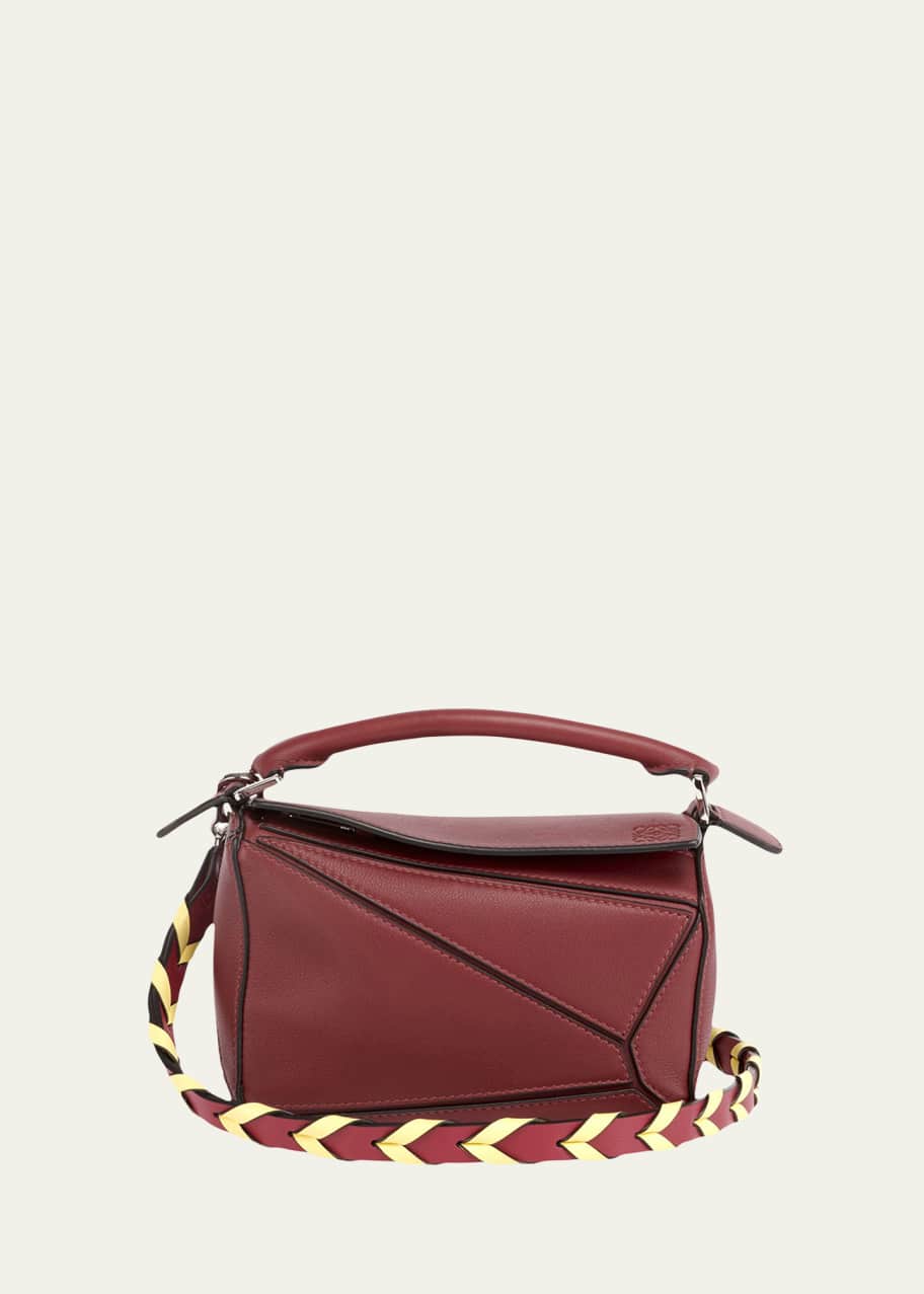 Image 1 of 1: Puzzle Mini Top-Handle Bag in Leather
