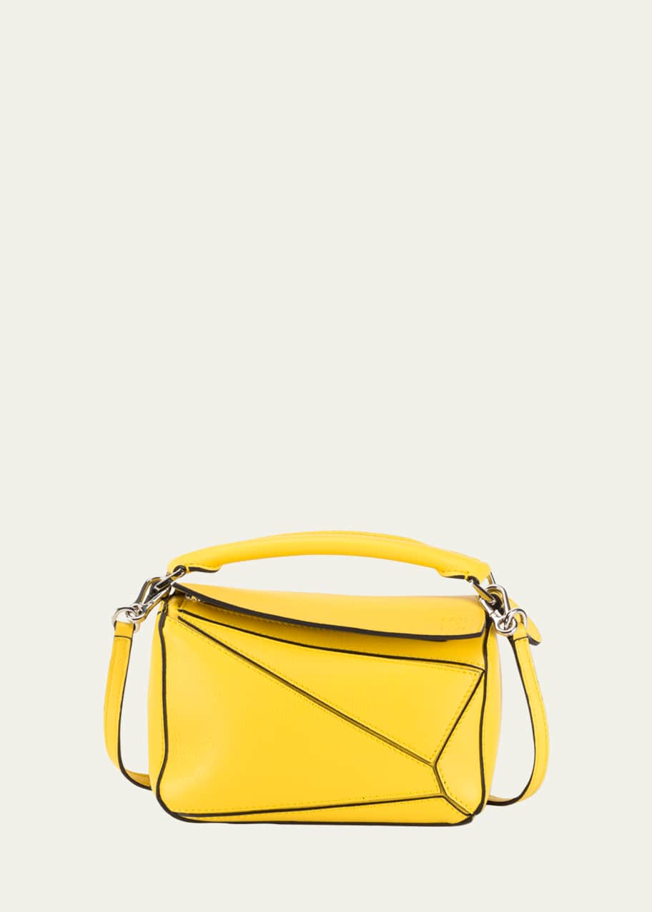 Image 1 of 1: Puzzle Mini Top-Handle Bag in Leather