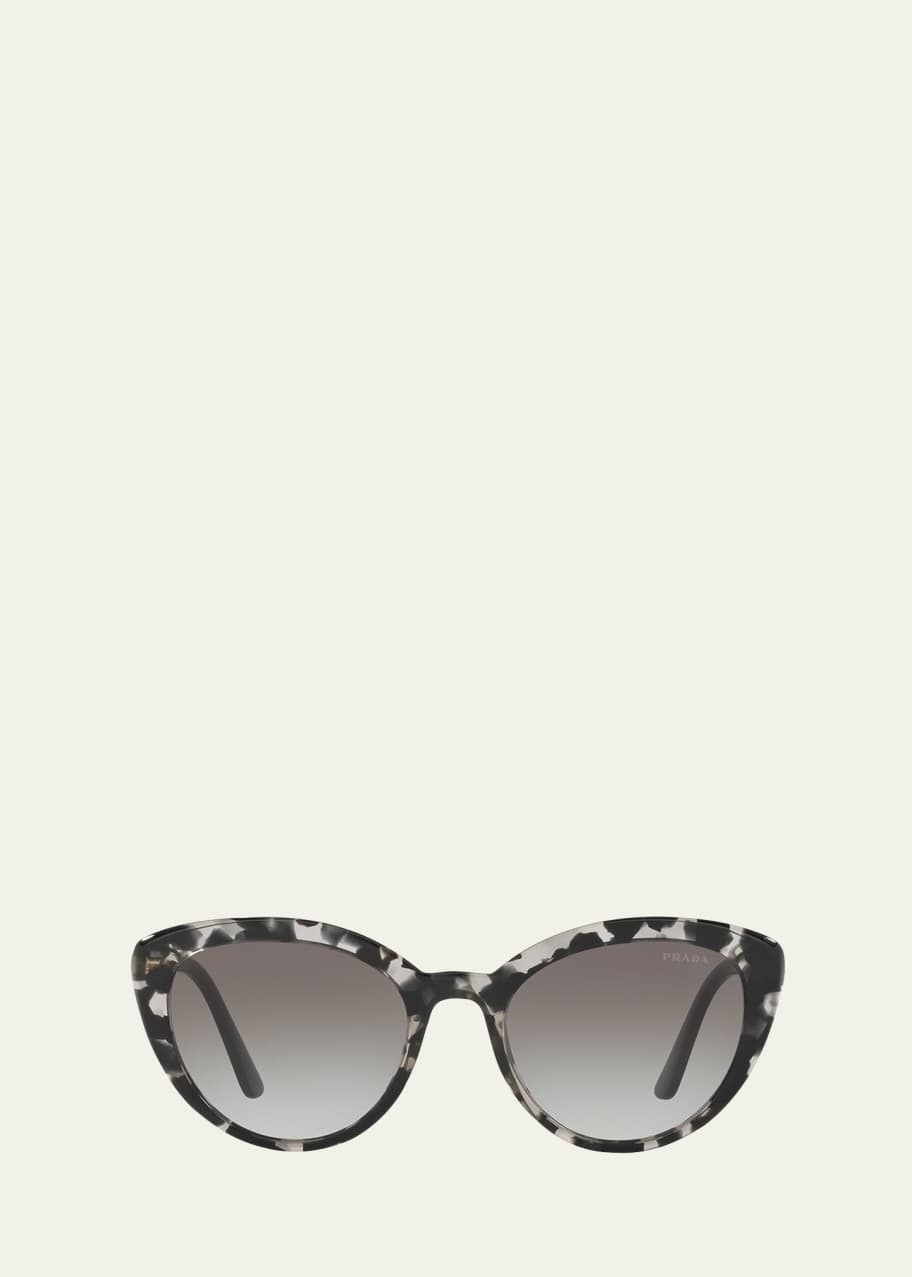 Image 1 of 1: Semi-Transparent Acetate Cat-Eye Sunglasses