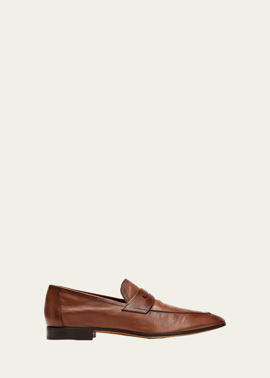 Image 1 of 1: Men's Lorenzo Kangaroo Leather Loafers