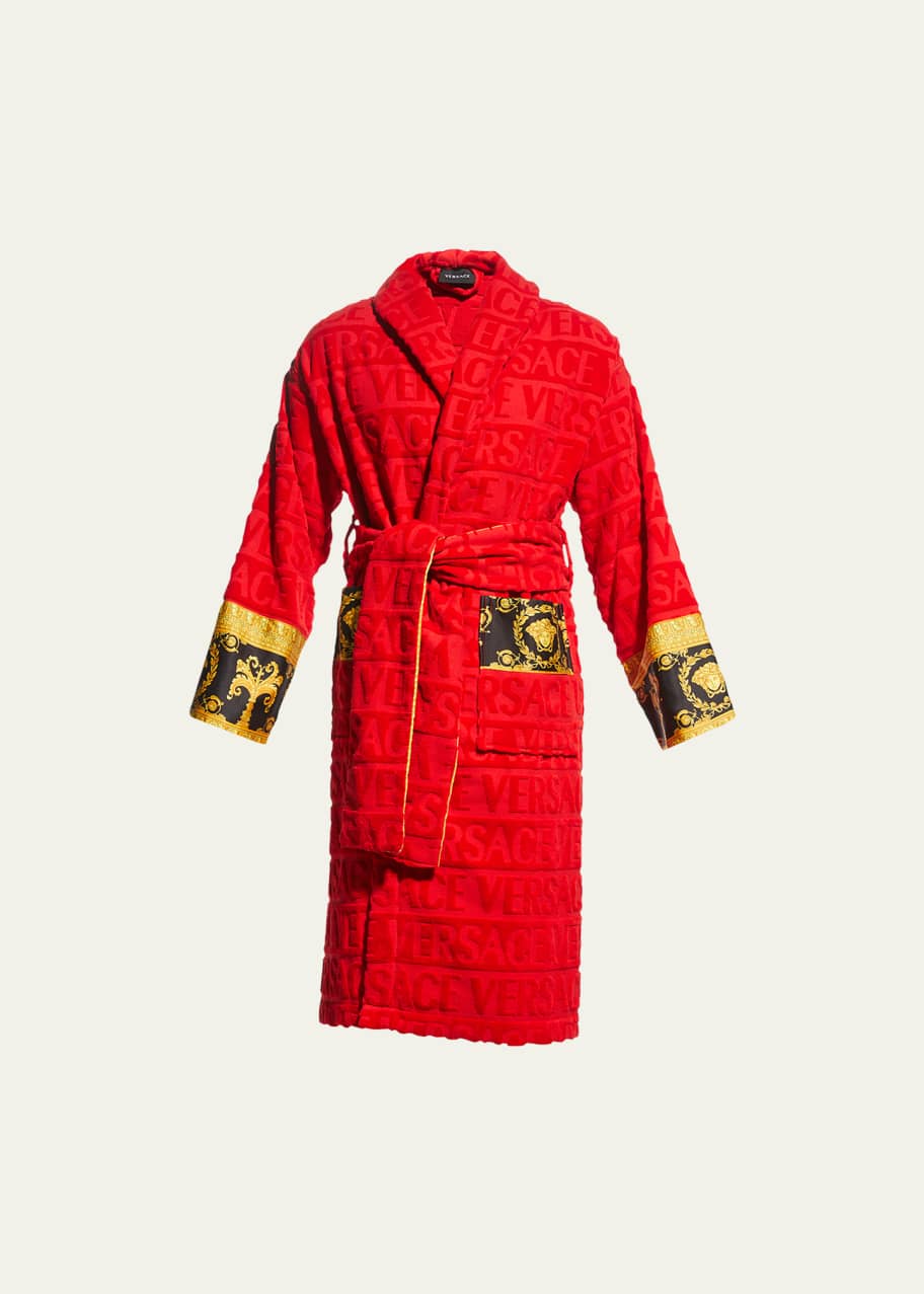 Image 1 of 1: Men's Barocco Sleeve Robe