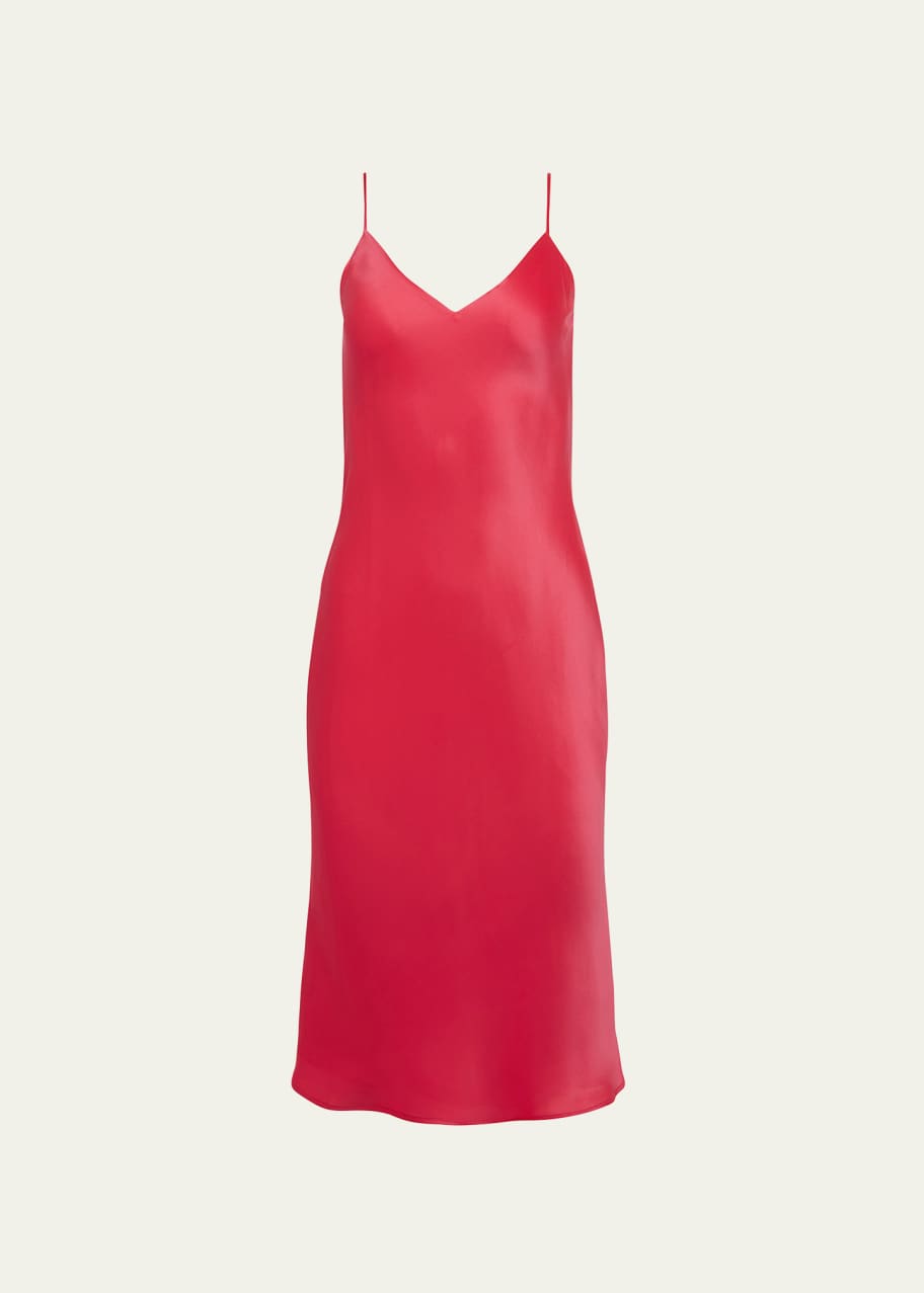 L'Agence Jodie VNeck Silk Slip Dress Bergdorf Goodman