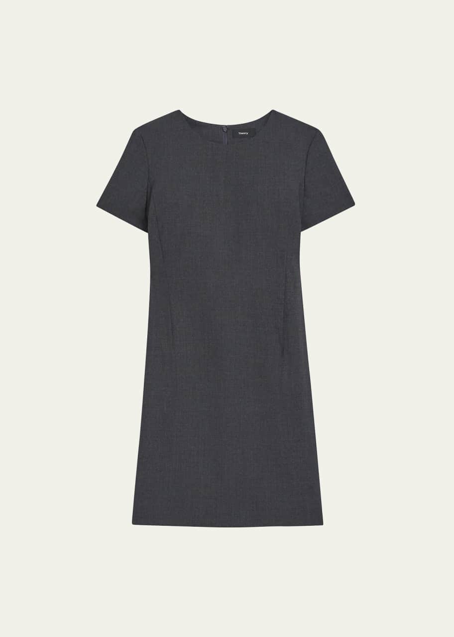Theory VOLUME GOOD - Vestido Informal - Skylight/azul Claro