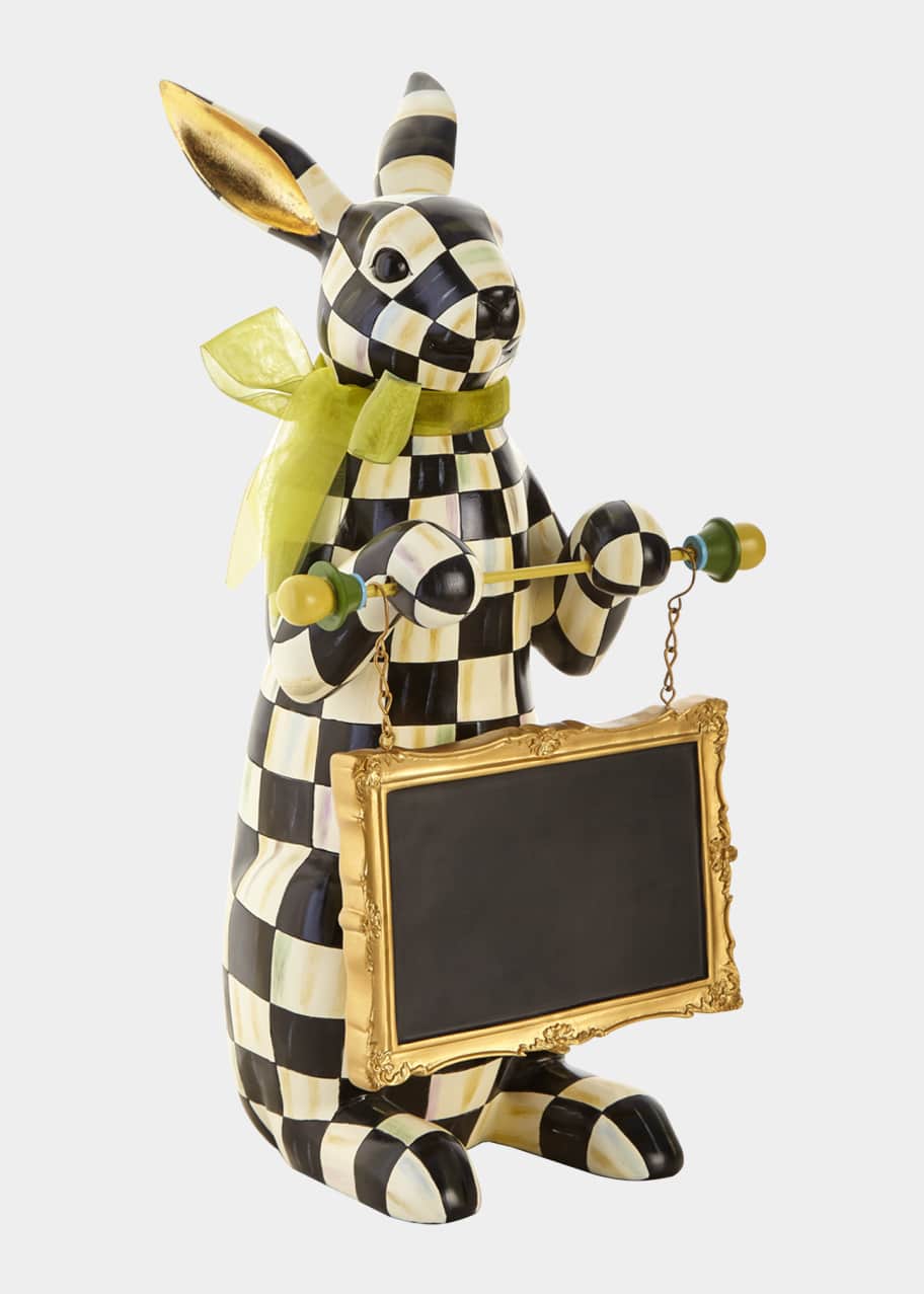MacKenzie Childs Courtly Check Menu Rabbit Bergdorf Goodman