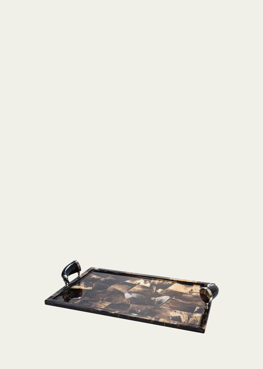 Image 1 of 1: Horn Veneer Large Tray