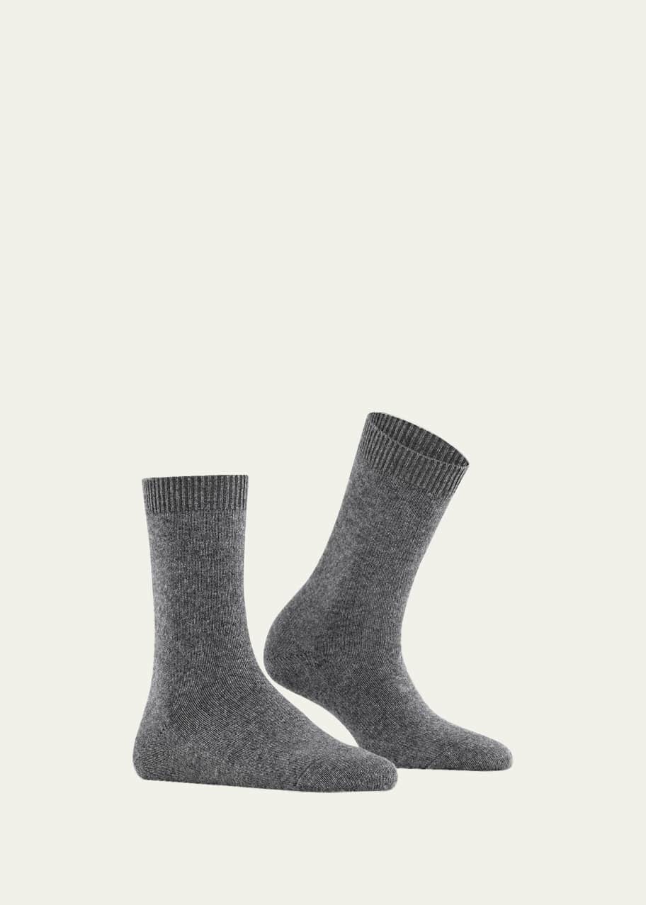 Image 1 of 1: Cashmere & Wool-Blend Cozy Socks
