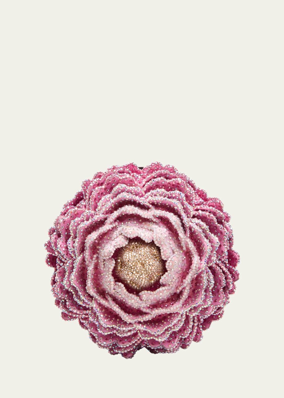 Image 1 of 1: Peony Crystal Clutch Bag