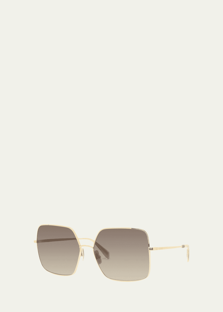 Celine square on sale gradient metal sunglasses