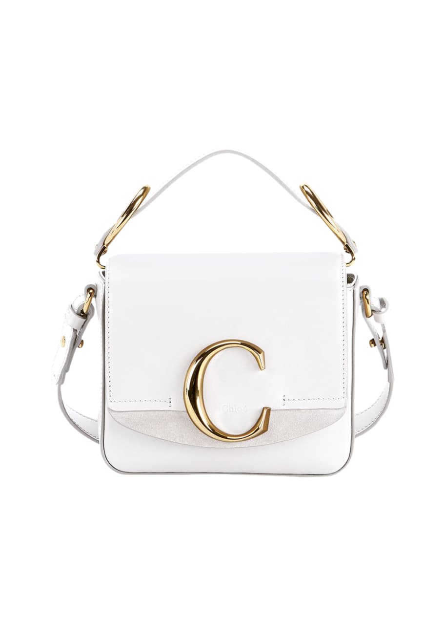 Chloe C Mini Shiny Leather Shoulder Bag - Bergdorf Goodman