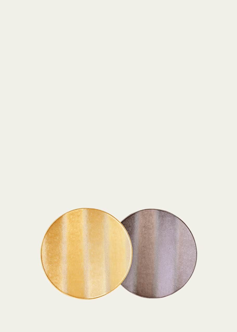 Image 1 of 1: Round Reversible Metallic Placemat