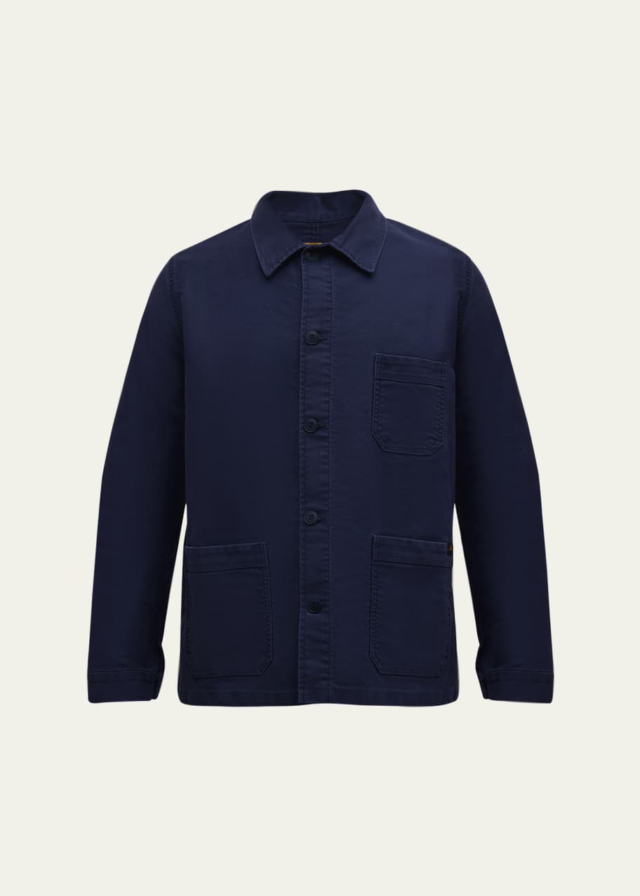 Image 1 of 1: Men's Stone-Washed French Worker Jacket