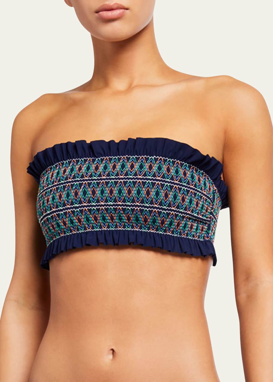 Tory burch best sale smocked tube top